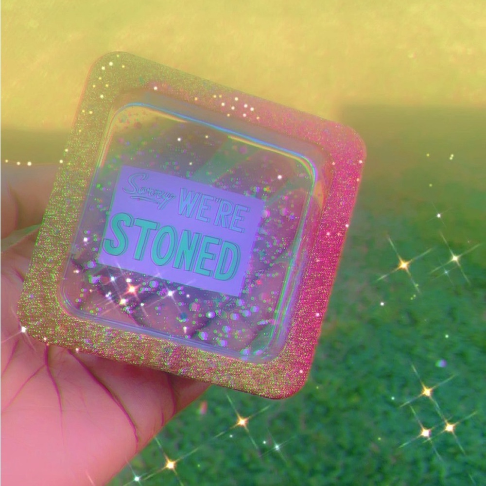 Sparkly Multicolor Glitter Compact